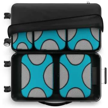 Shacke 6 Set Packing Cubes Lightweight Luggage Organizer