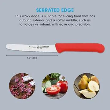 Messermeister Serrated Tomato Knife - Handcrafted Quality Kitchen Tool