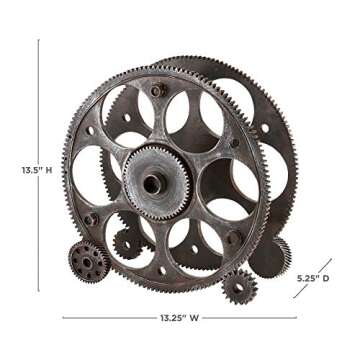 Foster & Rye Gears Countertop Wine Rack Holds 6 Bottles