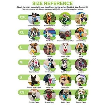 EcoBark Dog Harness - Eco-Friendly Max Comfort Harnesses - Luxurious Soft Mesh Halter - Over The Head Harness Vest- No Pull and No Choke for Puppy, Toy Breeds & Small Dogs (Medium, Purple)