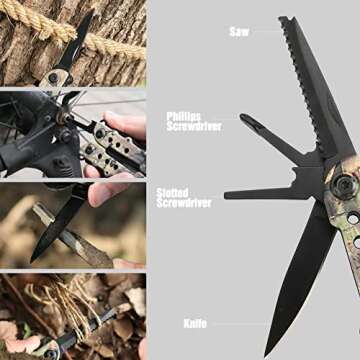 MOSSY OAK 13-in-1 Multi-tool for Outdoors and Camping