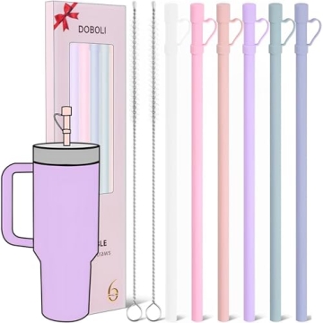 Premium 12 Inch Silicone Straws for Stanley Owala Tumblers