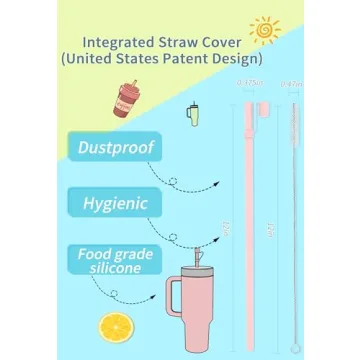 Premium 12 Inch Silicone Straws for Stanley Owala Tumblers