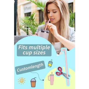 Premium 12 Inch Silicone Straws for Stanley Owala Tumblers