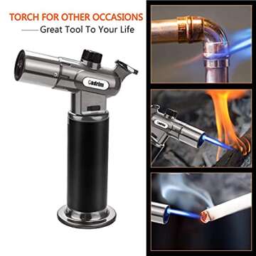 Cadrim Refillable Butane Torch for Perfect Culinary Creations