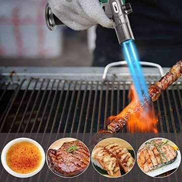 Cadrim Refillable Butane Torch for Perfect Culinary Creations