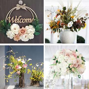 Decora 22 Gauge White Floral Wire 50pcs for Crafting