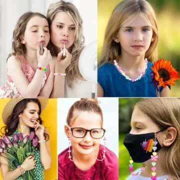 900Pcs Acrylic Bead Set for Bracelets Jewelry Making