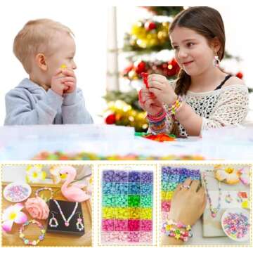 900Pcs Acrylic Bead Set for Bracelets Jewelry Making