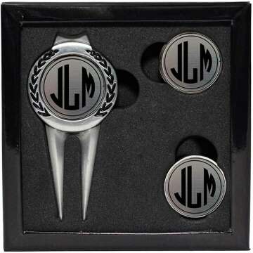 Personalized Eureka Golf Divot Tool & Ball Marker Set - 3 Finishes