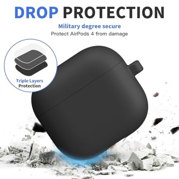 DamonLight AirPods 4 Shockproof Case with Keychain