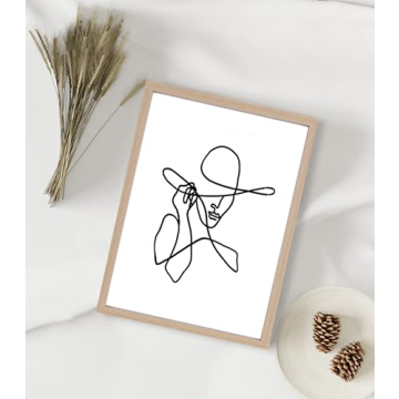 ArtbyHannah Minimalist Framed Wall Art Set of 3