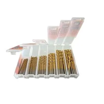 INTOO Mini Drill Bit Set 60 Pcs+12 Pcs Free High Speed Steel HSS Titanium Micro Drill Bits 3/64"-1/8" Metal,Plastic,Wood, Small Drill Bit