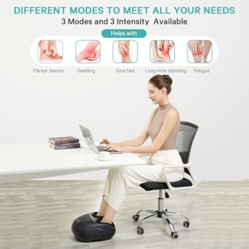 KNQZE Foot Massager with Heat and Shiatsu - Ultimate Comfort