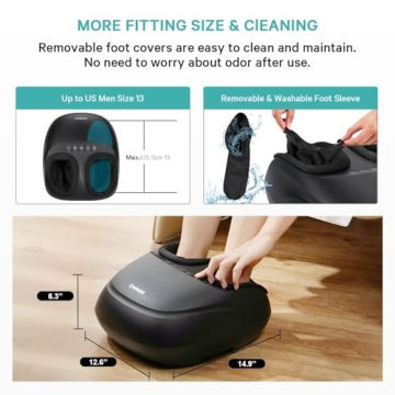 KNQZE Foot Massager with Heat and Shiatsu - Ultimate Comfort