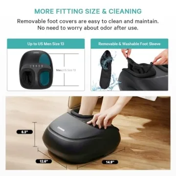 KNQZE Foot Massager with Heat and Shiatsu - Ultimate Comfort
