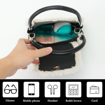 Stylish Winter Plush Handbag - Lanpet Women Purse