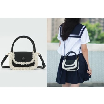 Stylish Winter Plush Handbag - Lanpet Women Purse