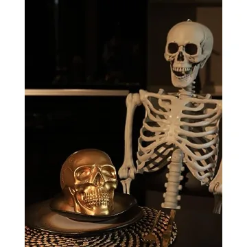 Gold Skull Decor for Halloween Luxury Home Accent