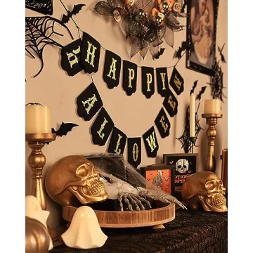 Gold Skull Decor for Halloween Luxury Home Accent