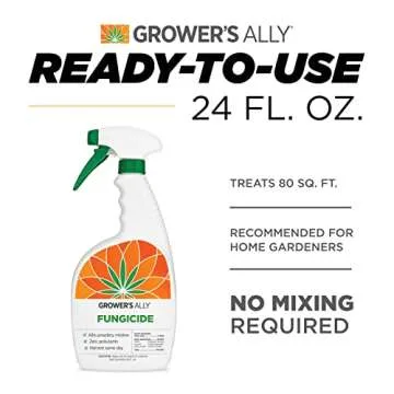 Grower's Ally Fungicide Spray for Plants Ready-to-Use 24 oz | Plant Fungicide Treatment Control for Powdery Mildew, Fungus and More - Trusted by Cultivators for Indoor & Outdoor Use, OMRI Listed