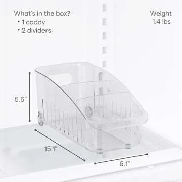 YouCopia RollOut Fridge Drawer with Adjustable Dividers