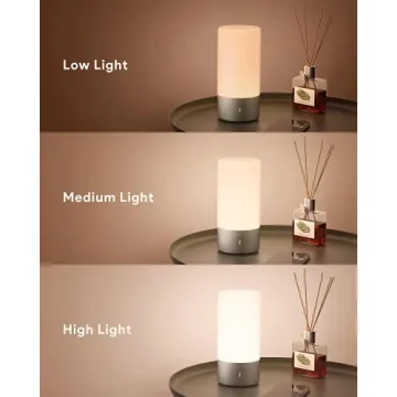 LED Table Lamp with RGB Colors & 3-Level Brightness