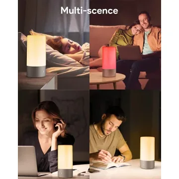 LED Table Lamp with RGB Colors & 3-Level Brightness