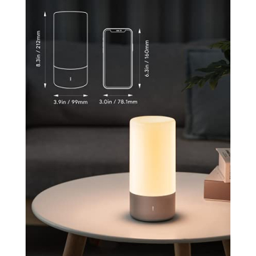 LED Table Lamp with RGB Colors & 3-Level Brightness