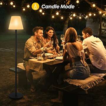 Gewiny Outdoor Floor Lamp Solar Powered Outdoor Lamps for Patio Waterproof,Rechargeable Indoor Cordless Floor Lamp with Light Sensor,Dimmable Warm White+RGB LED Outdoor Lamp for Lawn,Pool,Garden.