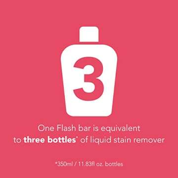 Ethique Flash! Multi-Purpose Solid Laundry and Stain Remover Bar - Plastic-Free, Vegan, Cruelty-Free, Eco-Friendly, 3.52 oz (Pack of 1)