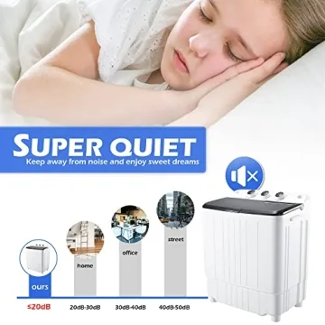 Homguava Portable Washer 17.6LBS Compact Washer and Dryer Combo