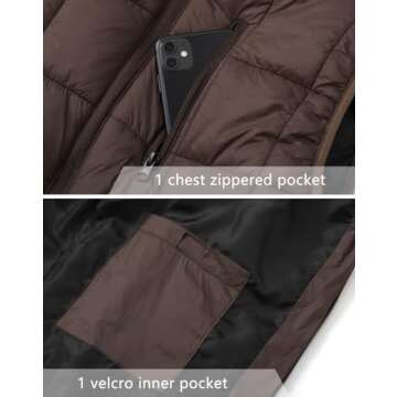 Vcansion Men's Puffer Down Vest Stand Collar Lightweight Spring Vest Sleeveless Jacket Outerwear Coffee US L