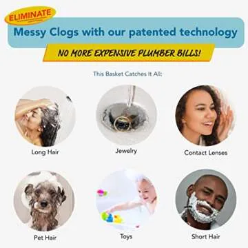 Drain Buddy Ultra Flo - 2 in 1 Sink Stopper & Hair Catcher