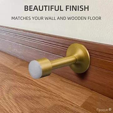 Elegant Solid Brass Door Stop Set for Home Protection