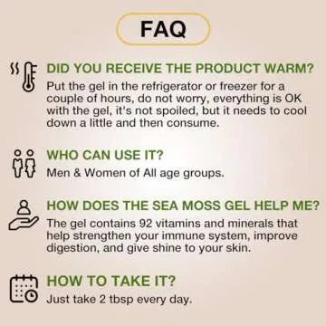 TrueSeaMoss Wildcrafted Irish Sea Moss Gel - Made with Dried Seaweed & Fresh Sea Vegetables, Seamoss - Made in USA (Elderberry, Pack of 1)