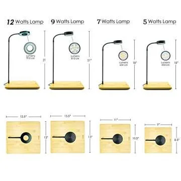 Hiro Aquatics Full Spectrum LED Light & Bamboo Board 9W