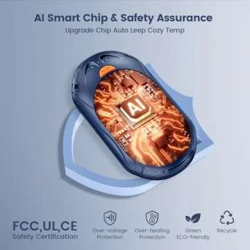 AI Hand Warmers 6000mAh | 20Hrs Heating | Portable Gift