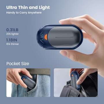 AI Hand Warmers 6000mAh | 20Hrs Heating | Portable Gift