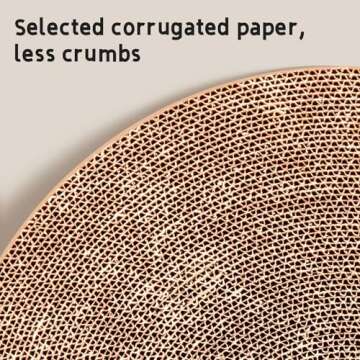 Cat Turbo Scratcher with Cat Toy Ball Track and Catnip, Round Cat Scratcher Interactive Round Scratch Pad for Cats, Promotes Play & Scratching (Green)