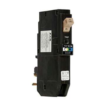 Eaton CH 15 Amp 1-Pole Dual Function (Arc Fault/Ground Fault) Plug-On Neutral Circuit Breaker