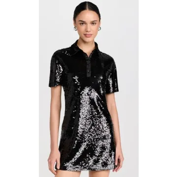 alice + olivia Treva Sequin Polo Dress for Women