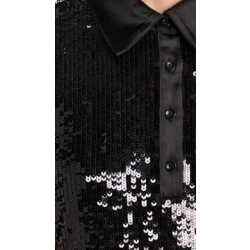 alice + olivia Treva Sequin Polo Dress for Women