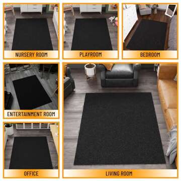 Cozy Charcoal Grey Shag Rug for Stylish Comfort
