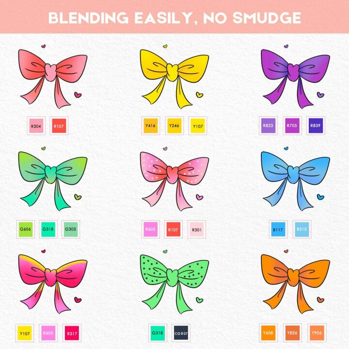 Caliart Alcohol Brush Markers - 51 Colors & Dual Tips