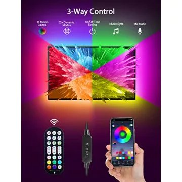 MATICOD RGB LED Backlight for TVs - Music Sync & App Control