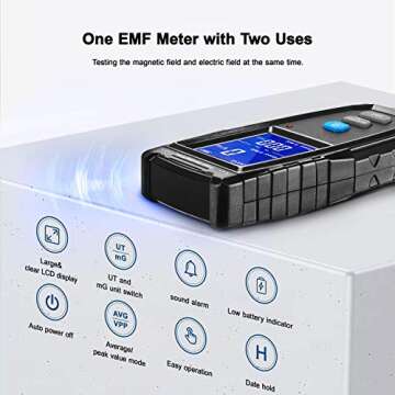 ERICKHILL EMF Meter - EMF Detector for Home and Office