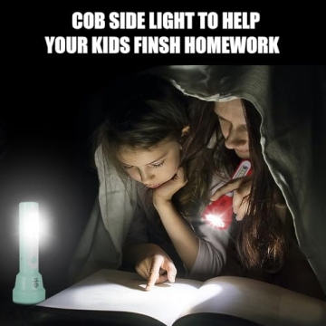 Tokeyla Rechargeable Kids Flashlight 2 Pack - Bright & Safe