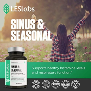 LES Labs Sinus & Seasonal Supplement for Respiratory Health