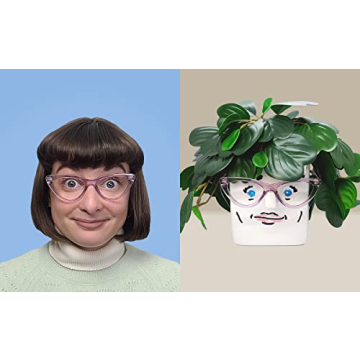 Unique 30 Watt Face Plant Planter & Glasses Holder Gift